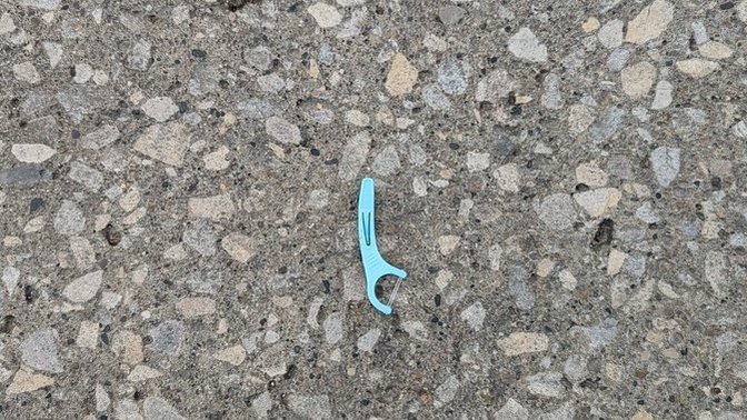 What's going on with people just throwing dental floss picks on the ground everywhere?