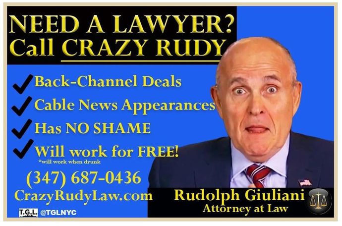 Who needs a Vice-President when you can have Crazy Rudy?
