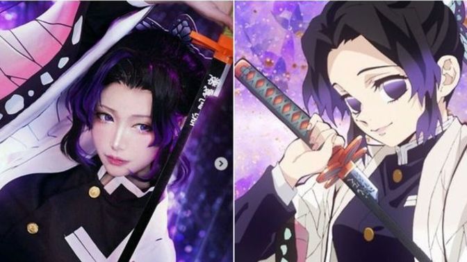 What do you think of this cosplay it's from an anime called demon slayer?