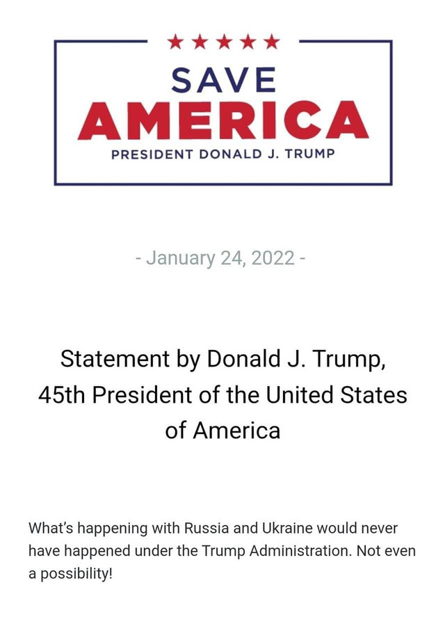 What would Trump do about the situation in the Ukraine?