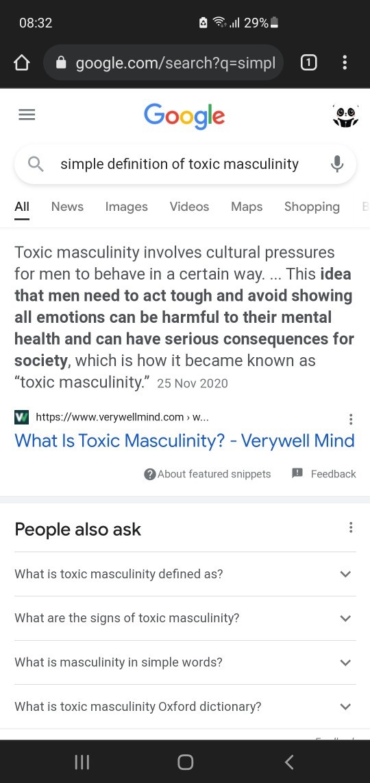 What is “Toxic Masculinity”?