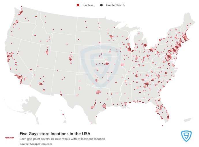 Rate this fast food chain: Five Guys?