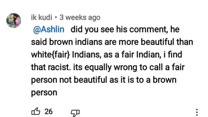 Is it racist to find brown skin more beautiful than white or light skin?
