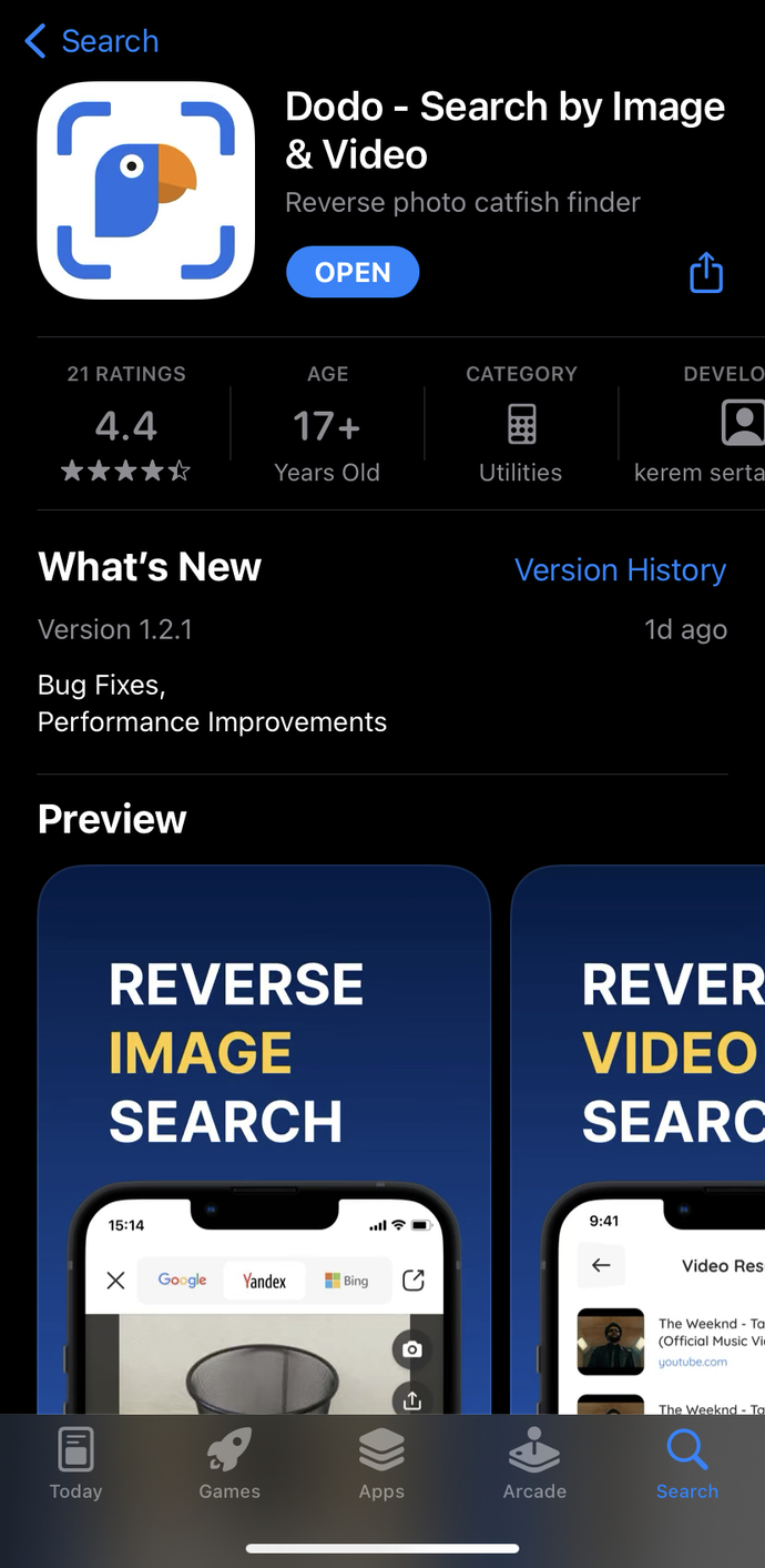 Dodo - Search by Image & Video