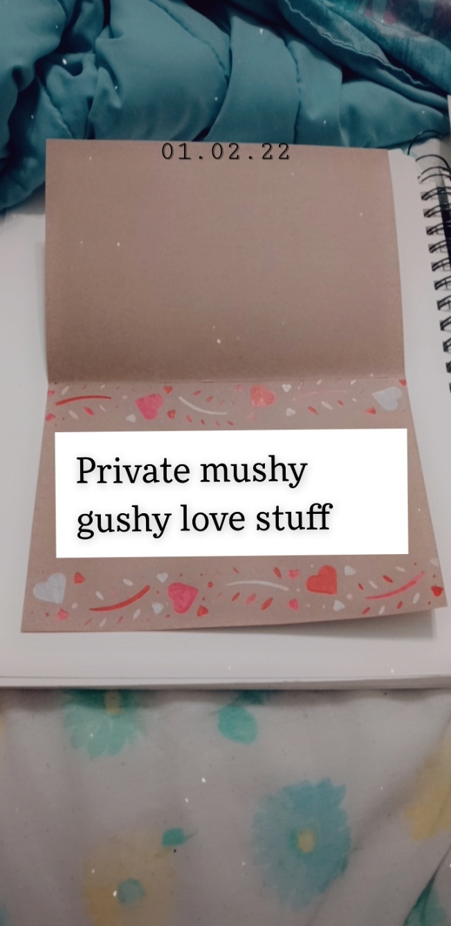 Inside of card