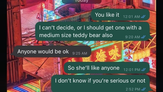 A female coworker of mine ask me to buy her Valentine gift after I posted a pic of one on my statue/timeline, I don’t know if I should buy her or not?