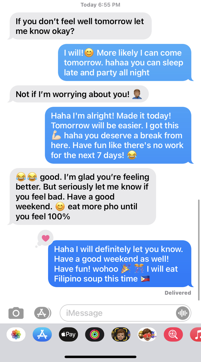 Does my boss like me based on how he cares for me?
