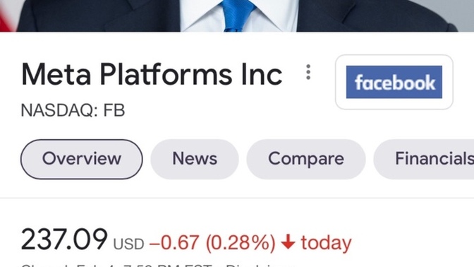 Is Dirty joe robbing money from Facebook in the stock market?