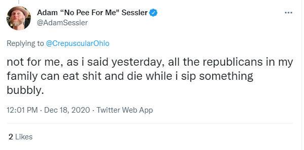Adam Sessler is a happy, well-adjusted, mentally healthy individual.