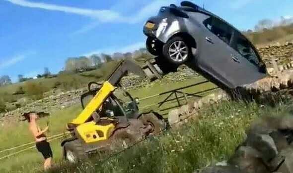 British law says you can defend yourself with a tractor. Is this better than a pathetic gun?