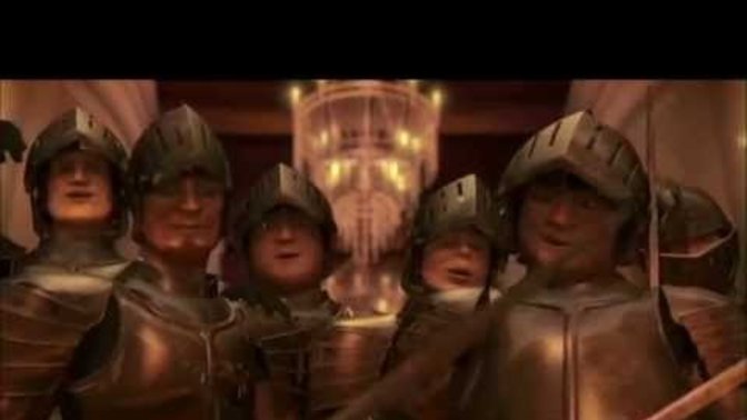 Why did Puss in Boots fight the guards when Shrek and Donkey left in Shrek 2? ?