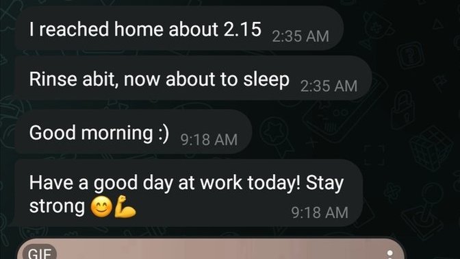 What does it mean when a guy text me 4 times in a row at separate timings when I have yet to reply him?