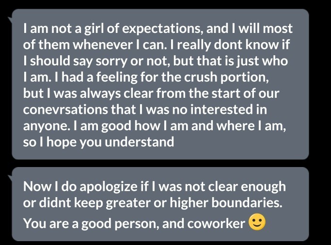 Did I deserve this kind of rejection?