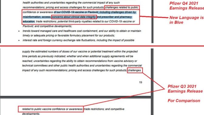 Pfizer just told it's investors that the releasing of their trials' data on the vaccine is a business risk, what do you think?