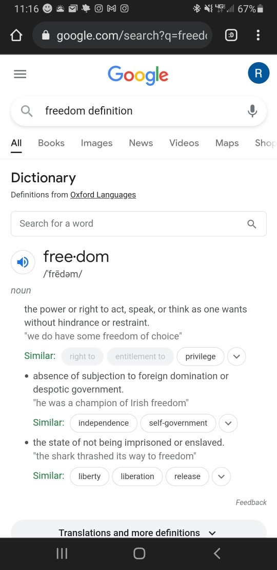 What is freedom?