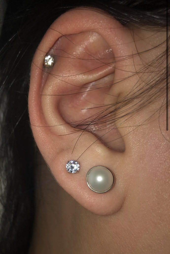 Which one looks best? Do you prefer one or two helix piercings?