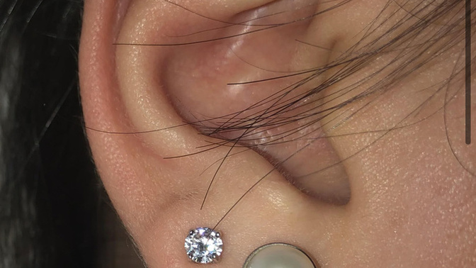 Which one looks best? Do you prefer one or two helix piercings?