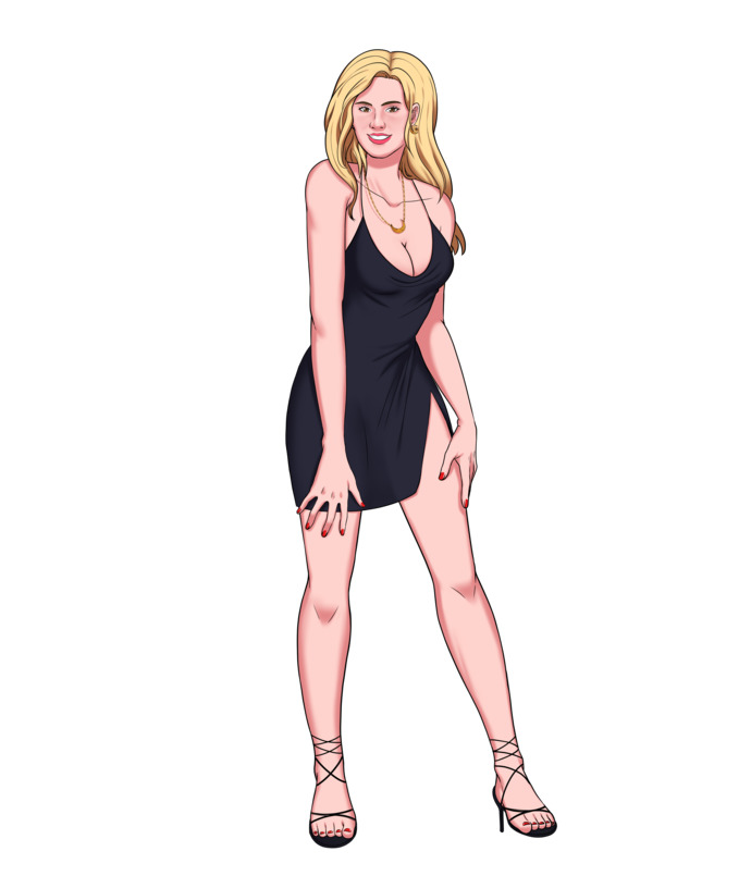 Which outfit or attire looks best on this fictional woman (part II)?