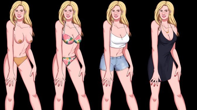 Which outfit or attire looks best on this fictional woman (part II)?
