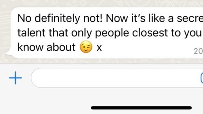 Is this a creepy message?