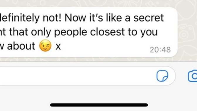 Is this a creepy message response?