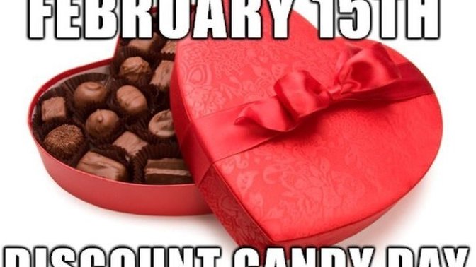 Will you be participating in Discount Candy Day on February 15th?