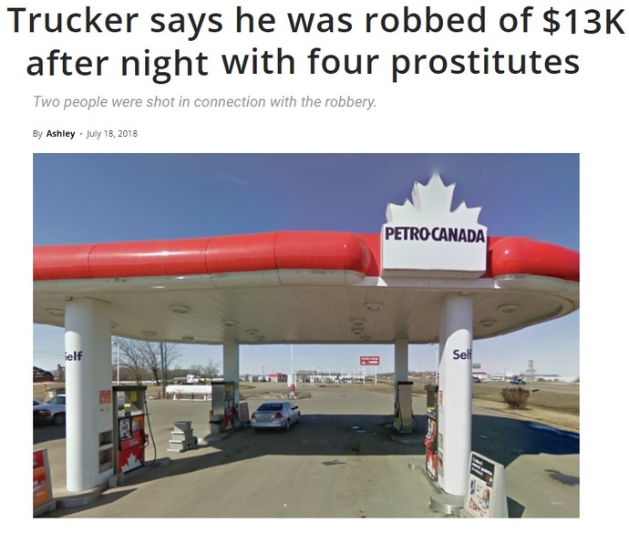 Would you like to show your appreciation to a Canadian trucker who is clogging up the supply chain?