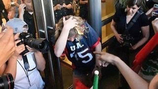 American conservatives if a modern day liberal was acting excited and belligerent towards you verbally only, how would you react towards him?