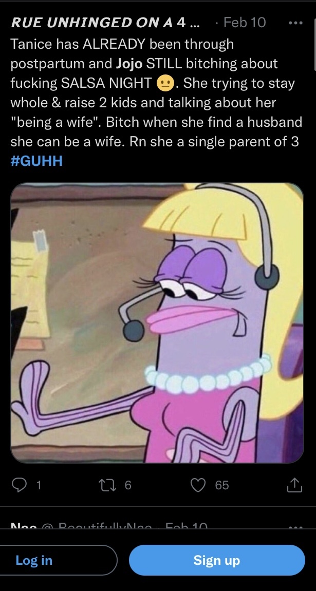 Lmao I think this person’s tweet states it best