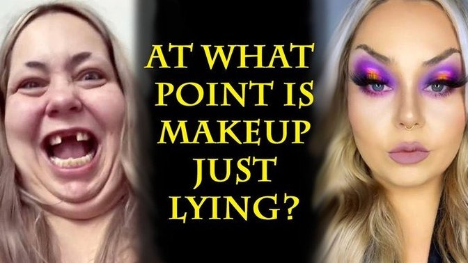 At what point is makeup just lying?