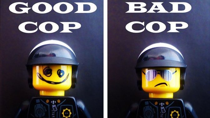 If you were interrogating a suspect would you play nice cop or bad cop?