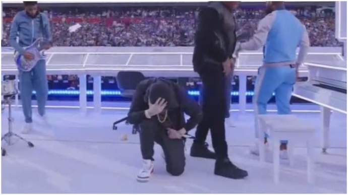 What do you think about eminem taking the knee?
