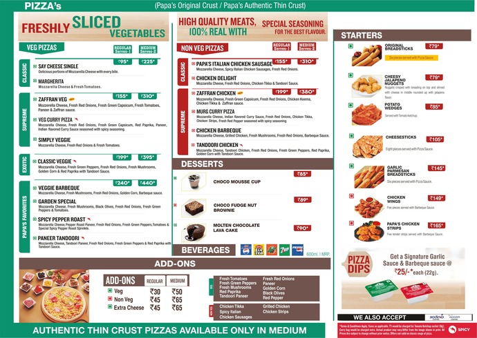 Rate this Pizza chain: Papa Johns Pizza?