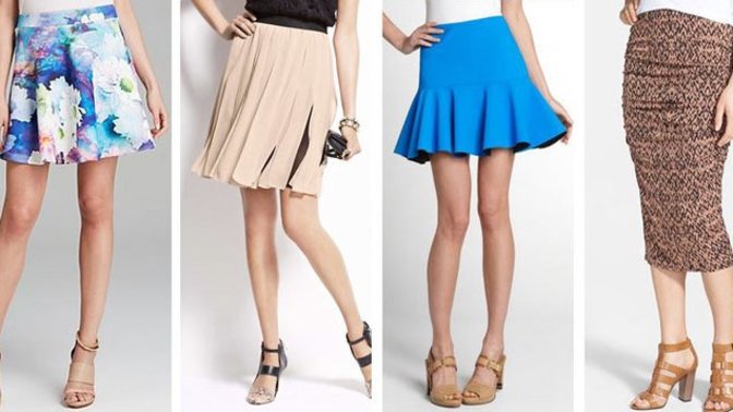 What can you wear with a skirt in warm weather?