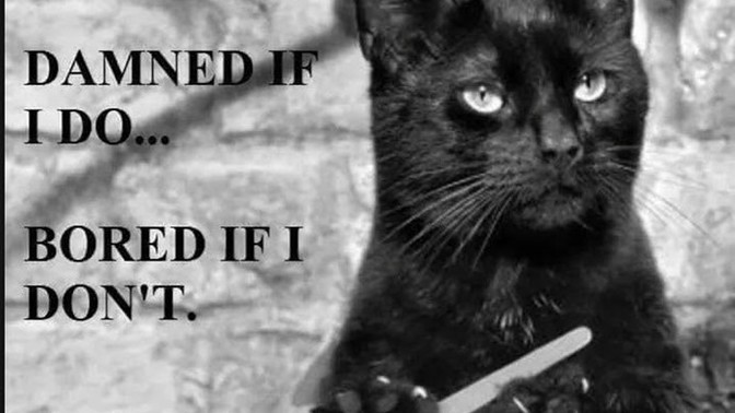 Idle hands are the Devils play things. ?