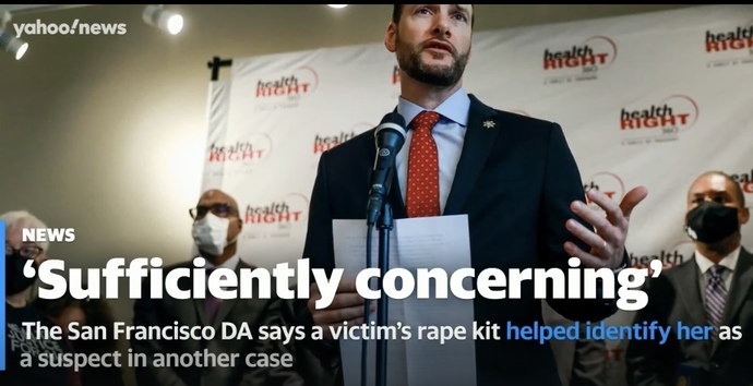Police using rape kits as DNA evidence against victims, good/bad?
