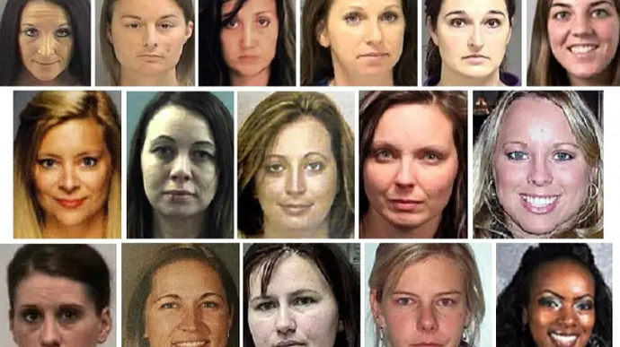 This are pictures of female criminals who are diagnosed as psychopaths, is this cherry picking or do all of psychopath them have similar looking face?