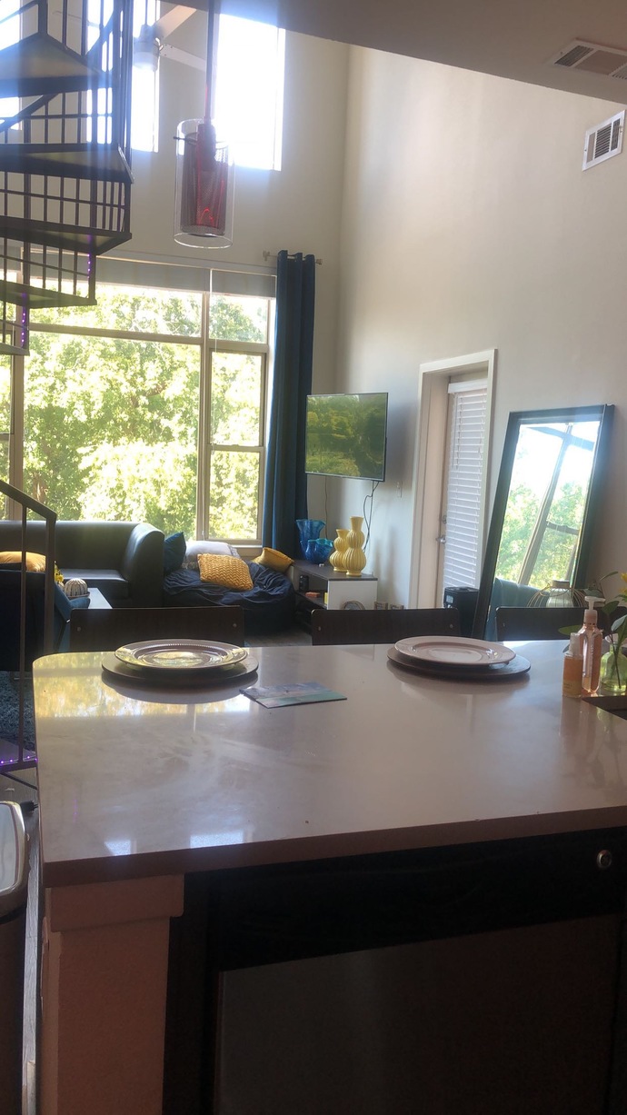 my kitchen and living room