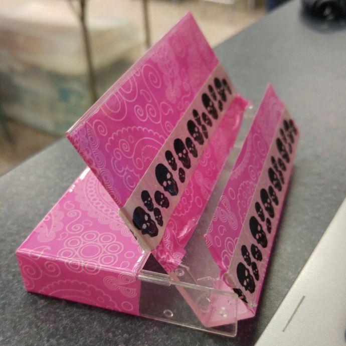Not my tape case, but I like the "wait, WHAT?" aspect of the pattern.