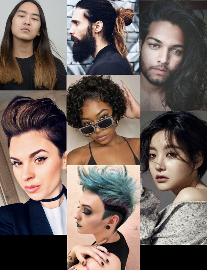 Do you think its unattractive when Men have long hair or Women have short hair?