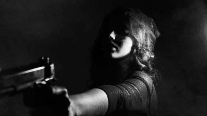 Is a woman who stocks a lot of guns and has violent fantasies worrying?