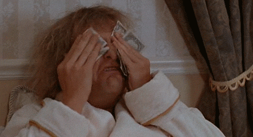find somebody rich and cry in dollar bills