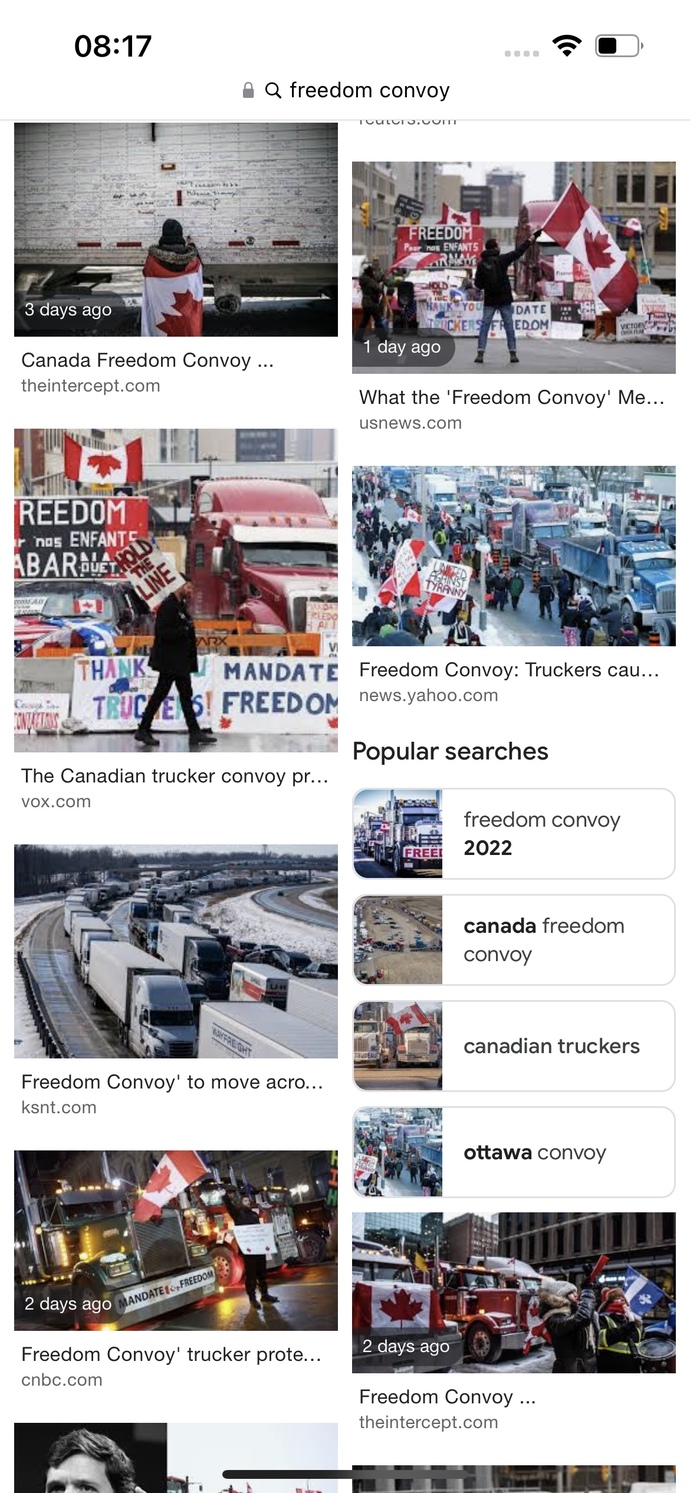 What are your thoughts on the Freedom Convoy?