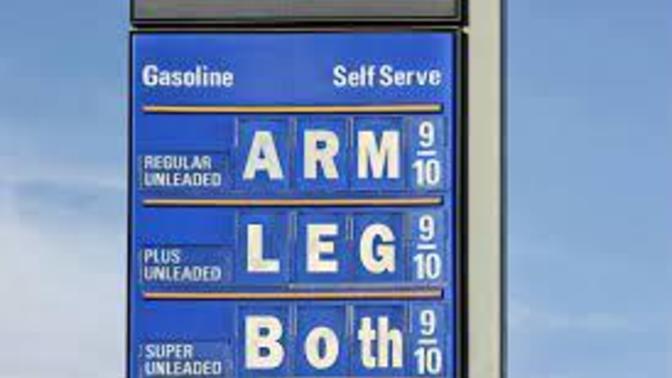 What is your gas price now? What is it headed for now War in Europe has started and we are near hyperinflation?