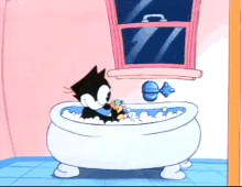 Is it okay for an adult to still take baths or bubble baths?