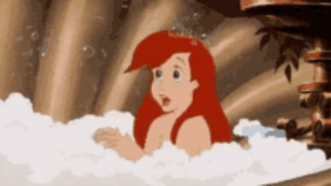 Is it okay for an adult to still take baths or bubble baths?