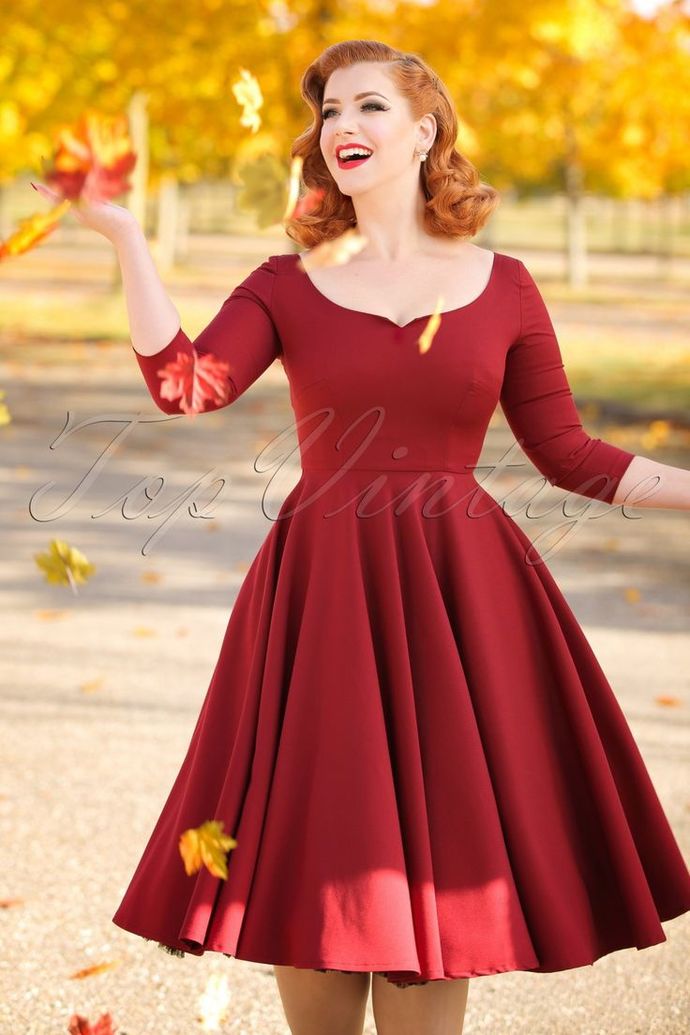 1950's inspired red dress 