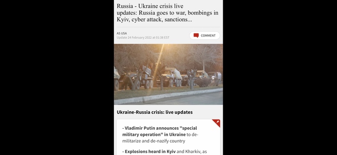 What are your thoughts on Russia’s recent attack on Kyiv, Ukraine?