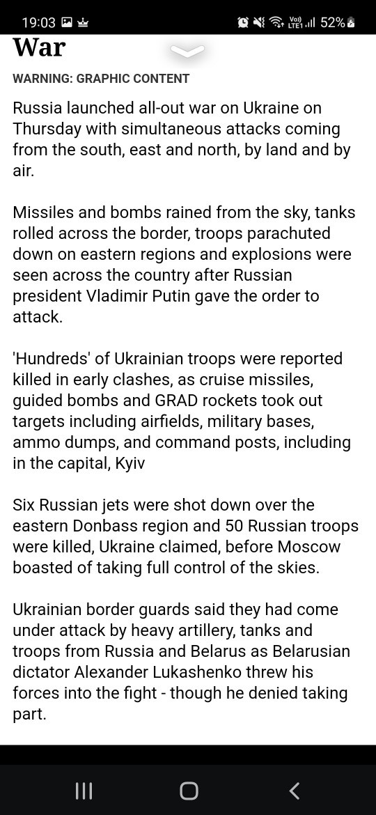 What do you think about Russia invading Ukraine? Maybe WW3?