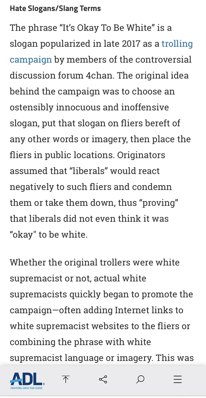 Is it ok to be proud to be white?
